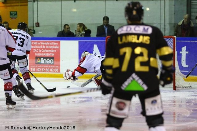 Photo hockey match Rouen - Amiens  le 09/03/2018