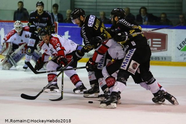 Photo hockey match Rouen - Amiens  le 09/03/2018