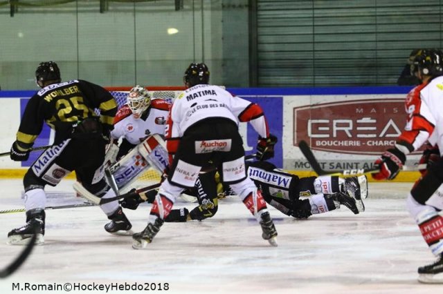 Photo hockey match Rouen - Amiens  le 10/03/2018