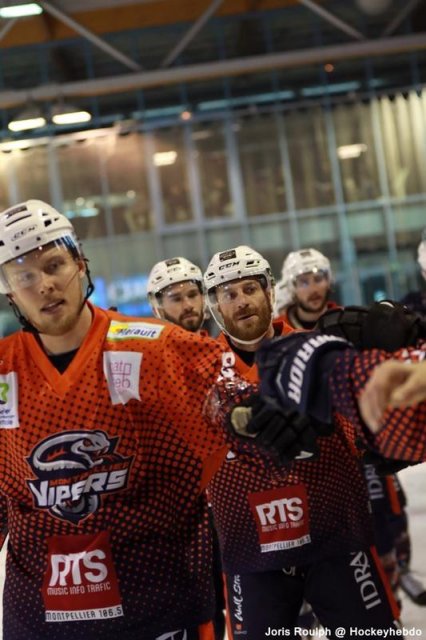 Photo hockey match Montpellier  - Chambéry le 31/03/2018