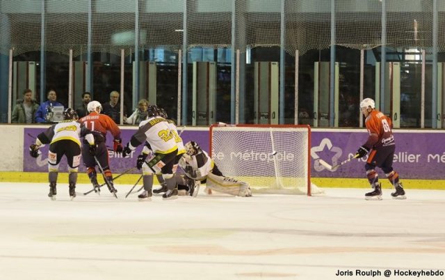 Photo hockey match Montpellier  - Chambéry le 31/03/2018
