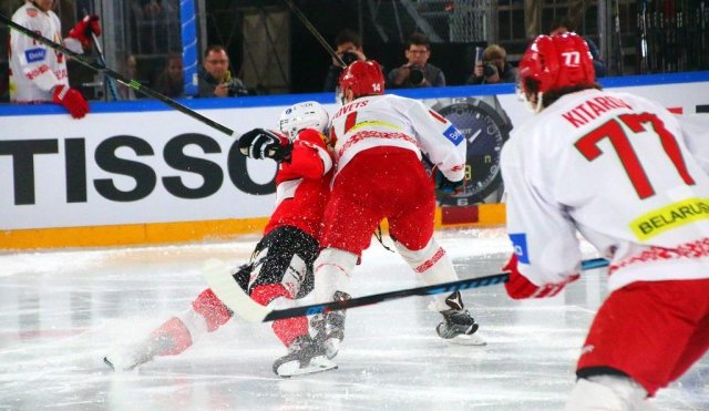 Photo hockey match Switzerland - Belarus le 15/04/2018