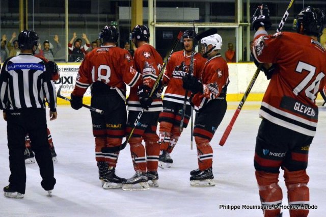 Photo hockey match Chamonix  - Grenoble  le 14/08/2018