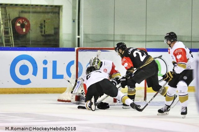 Photo hockey match Rouen - Oulu le 07/09/2018