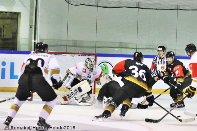 Photo hockey match Rouen - Oulu le 07/09/2018