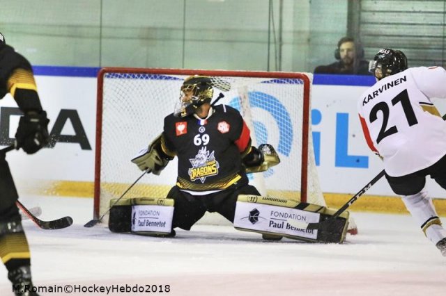 Photo hockey match Rouen - Oulu le 07/09/2018