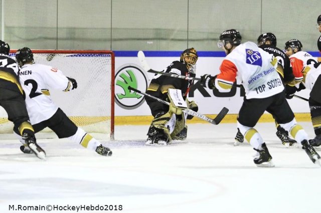 Photo hockey match Rouen - Oulu le 07/09/2018