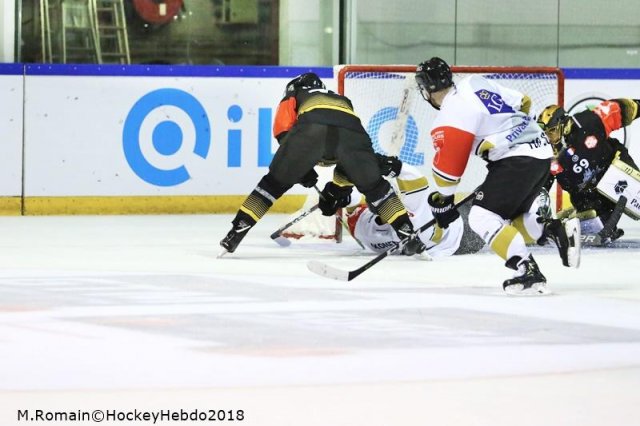 Photo hockey match Rouen - Oulu le 07/09/2018