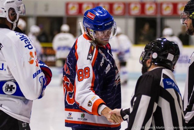 Photo hockey match Clermont-Ferrand - Courchevel-Méribel-Pralognan le 29/09/2018