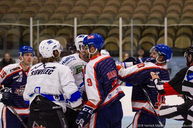 Photo hockey match Clermont-Ferrand - Courchevel-Méribel-Pralognan le 29/09/2018