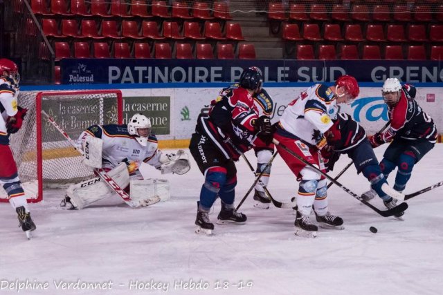 Photo hockey match Grenoble  - Angers  le 21/10/2018
