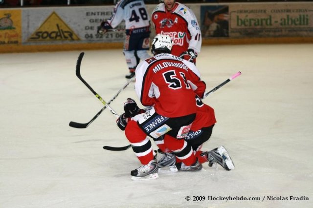 Photo hockey match Briançon  - Angers  le 13/03/2009