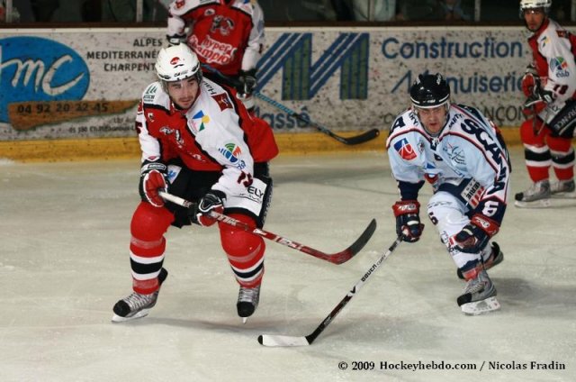 Photo hockey match Briançon  - Angers  le 13/03/2009