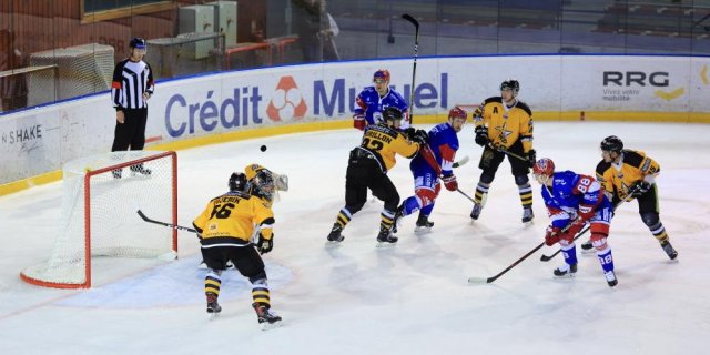 Photo hockey match Lyon - Strasbourg  le 06/12/2018