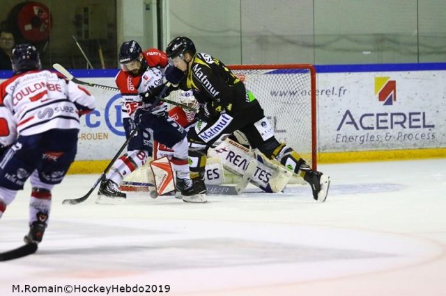Photo hockey match Rouen - Angers  le 06/01/2019