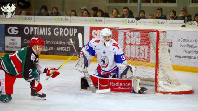 Photo hockey match Anglet - Lyon le 06/01/2019