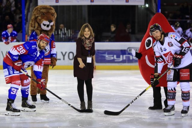 Photo hockey match Lyon - Amiens  le 11/01/2019