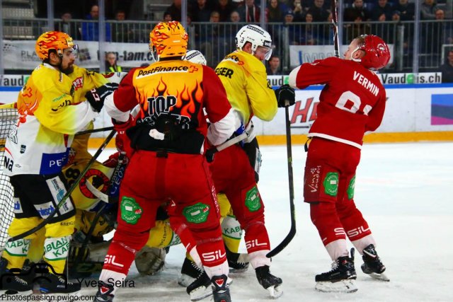 Photo hockey match Lausanne - Bern le 22/01/2019