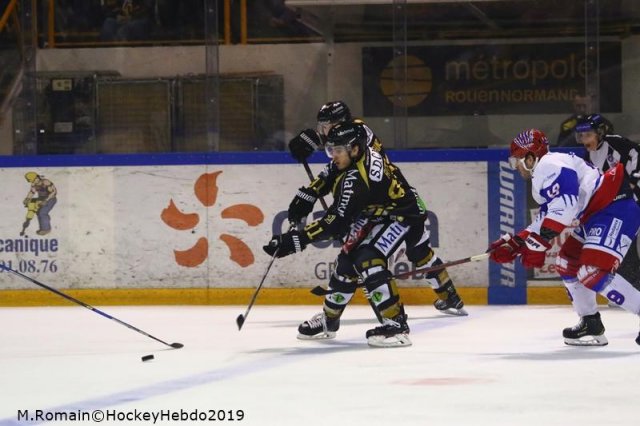 Photo hockey match Rouen - Lyon le 12/02/2019