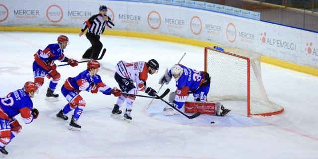 Photo hockey match Lyon - Angers  le 22/02/2019