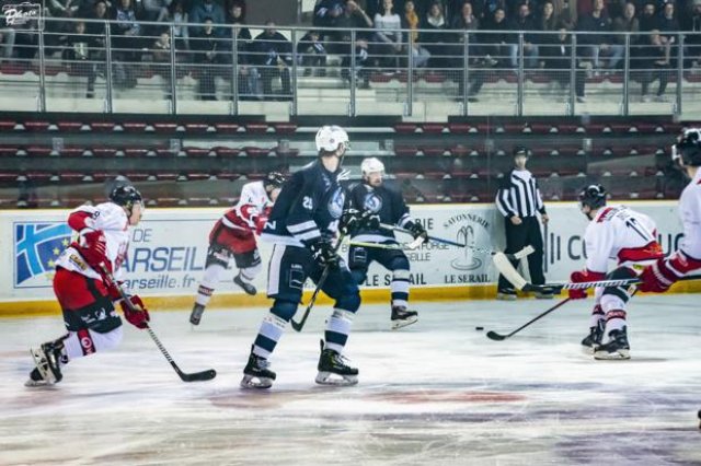 Photo hockey match Marseille - Briançon  le 17/03/2019