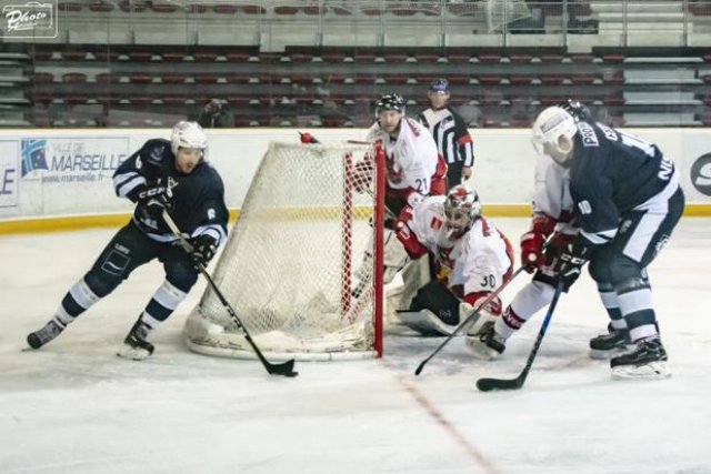 Photo hockey match Marseille - Briançon  le 17/03/2019