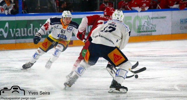 Photo hockey match Lausanne - Zug le 02/04/2019