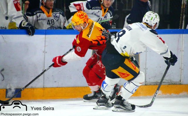 Photo hockey match Lausanne - Zug le 02/04/2019