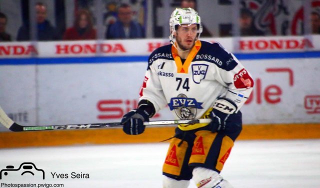 Photo hockey match Lausanne - Zug le 02/04/2019