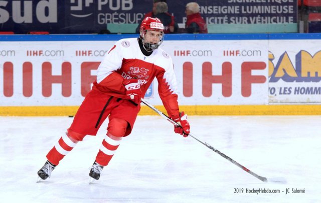 Photo hockey match Denmark - Ukraine le 15/04/2019