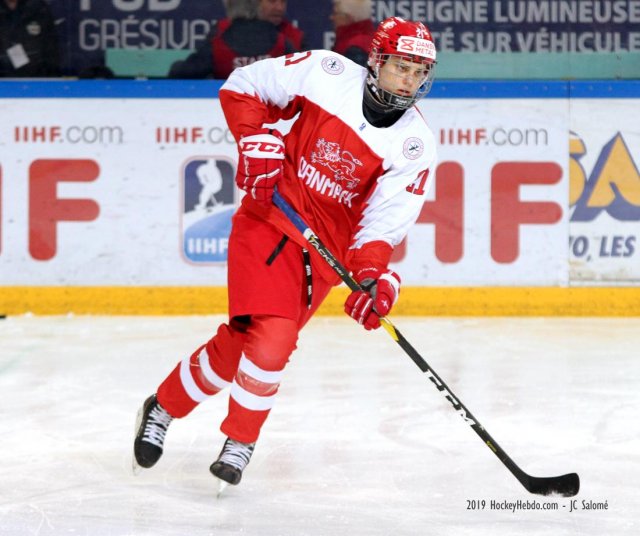 Photo hockey match Denmark - Ukraine le 15/04/2019