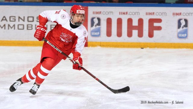 Photo hockey match Denmark - Ukraine le 15/04/2019