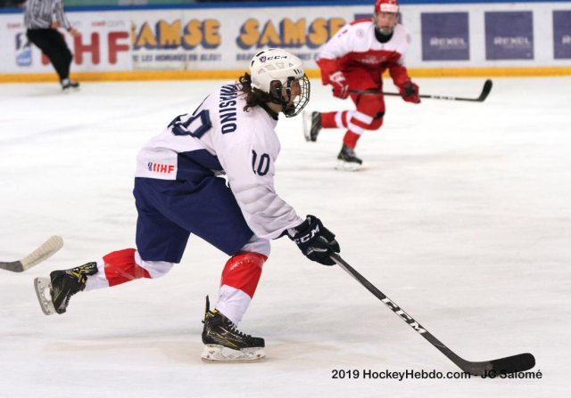 Photo hockey match Denmark - France le 18/04/2019