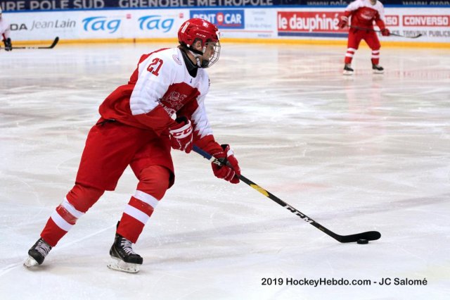 Photo hockey match Denmark - France le 18/04/2019