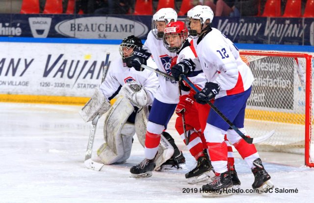 Photo hockey match Denmark - France le 18/04/2019