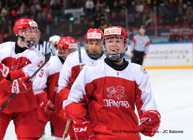 Photo hockey match Denmark - France le 18/04/2019