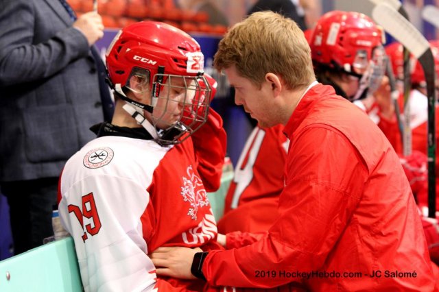 Photo hockey match Denmark - France le 18/04/2019