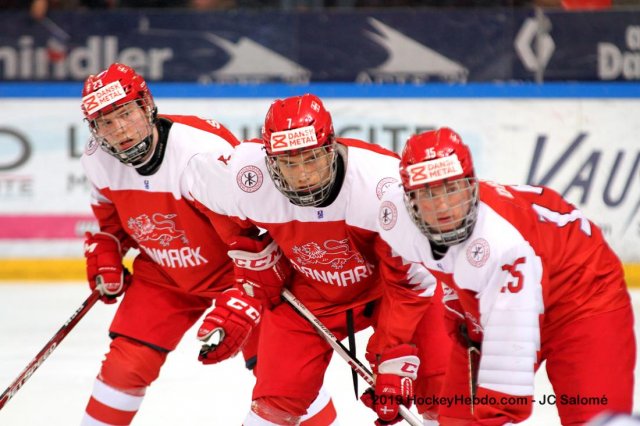 Photo hockey match Denmark - France le 18/04/2019