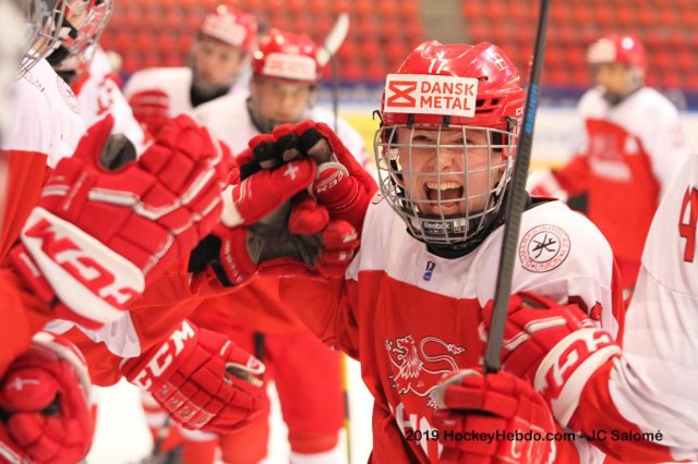 Photo hockey match Denmark - France le 18/04/2019