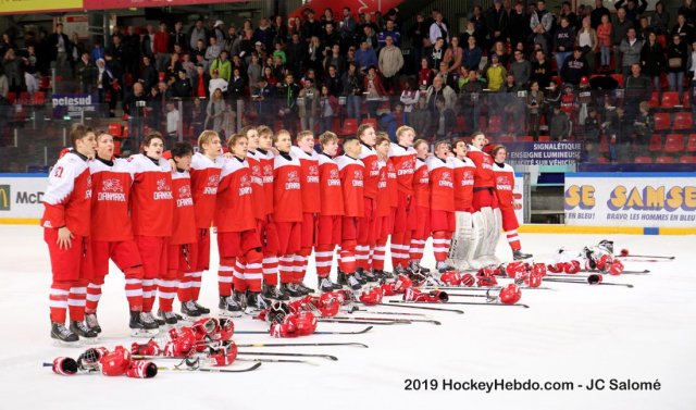 Photo hockey match Denmark - France le 18/04/2019