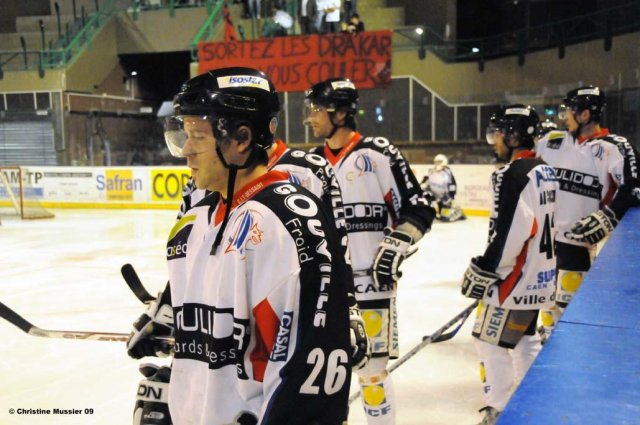 Photo hockey match Bordeaux - Caen  le 28/03/2009