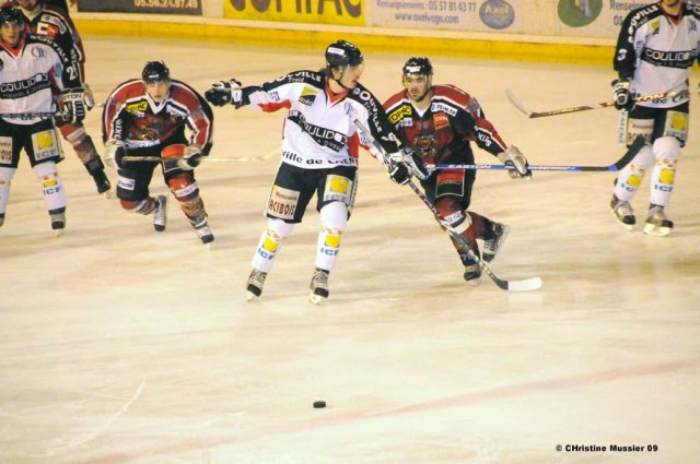Photo hockey match Bordeaux - Caen  le 28/03/2009