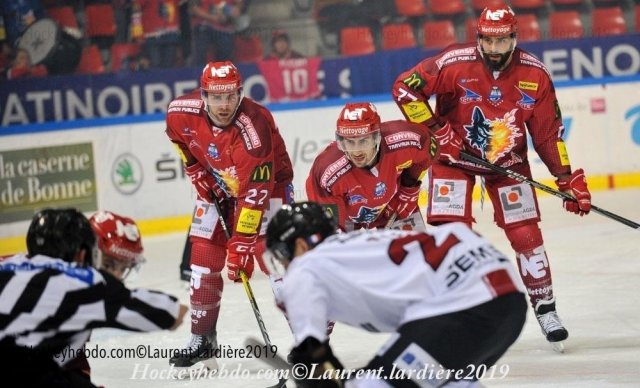 Photo hockey match Grenoble  - Chamonix  le 24/09/2019