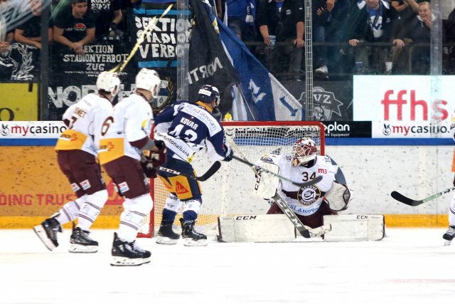 Photo hockey match Zug - Genève le 01/10/2019