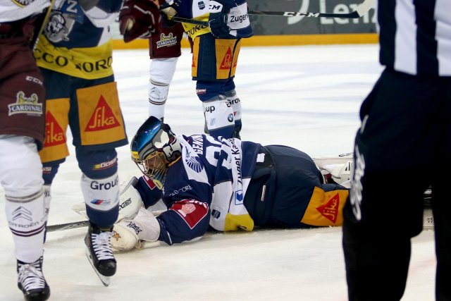 Photo hockey match Zug - Genève le 01/10/2019
