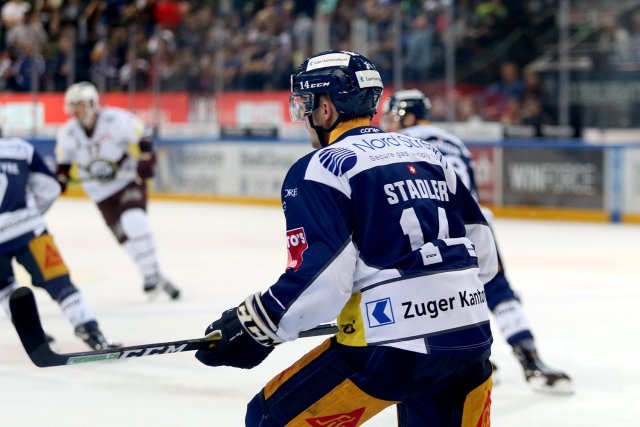 Photo hockey match Zug - Genève le 01/10/2019