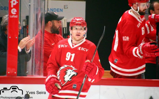 Photo hockey match Lausanne - Zug le 22/10/2019