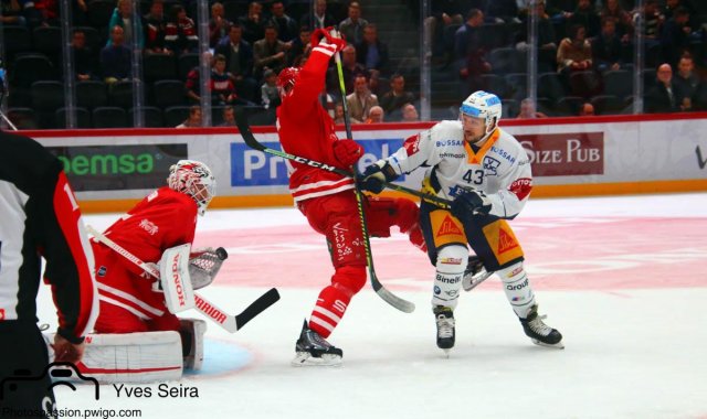 Photo hockey match Lausanne - Zug le 22/10/2019