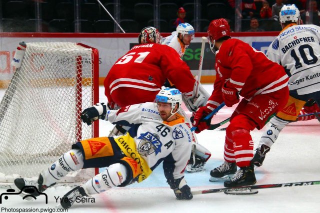 Photo hockey match Lausanne - Zug le 22/10/2019