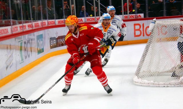 Photo hockey match Lausanne - Zug le 22/10/2019